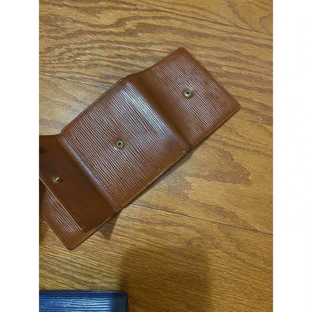 Used Lots of‎ 2 Auth Louis Vuitton Eli Leather Blue Coffee Trash Poor Condition